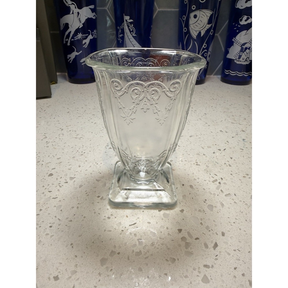 Indiana Lorain Basket Crystal Clear 4 3/4" Tumbler Depression Glass